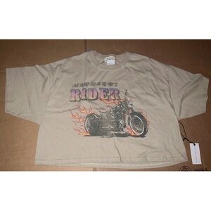 Urban nation bike motorcycle Graphic Crop Top large new